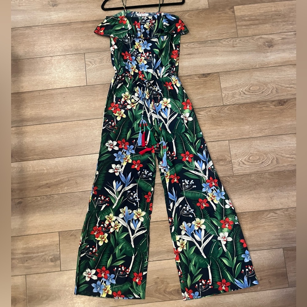 SMF Floral Jumpsuit Size